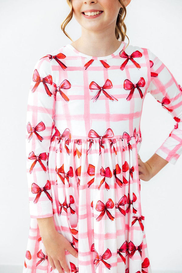 bow-la-la-l-s-pocket-twirl-dress Mila & Rose - Sophia's StyleTwirl Dress - Pocket - L/S-1